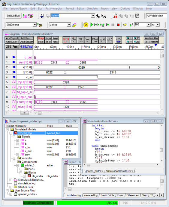 Verilog simulator - example