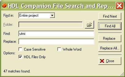 Text Search Dialog Text Search Dialog