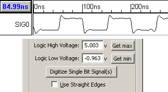 In the Timing Diagram, Analog Signal Display is fully controlable using Analog Properties Dialog