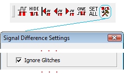 Compare Feature for Ignoring Glitches