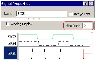 Individual Signals can have differen height settings