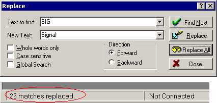 Find Replace